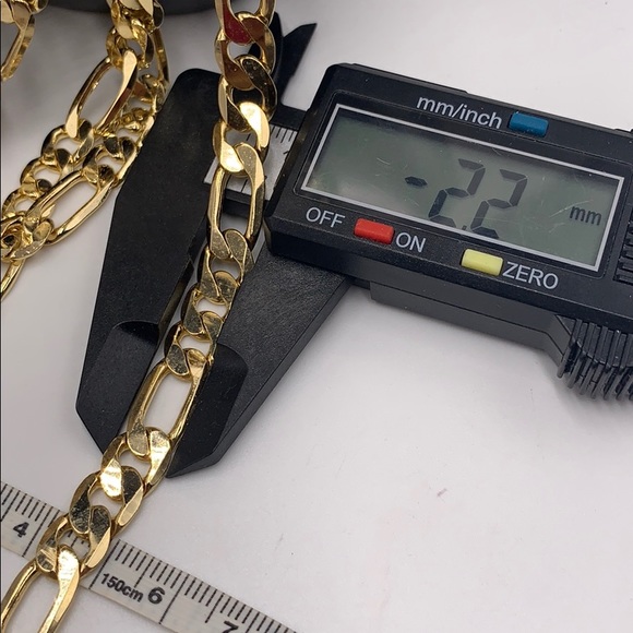Automic Gold Figaro Chain | Sustainable Fine Jewelry chain, figaro style gold rolled $45 each